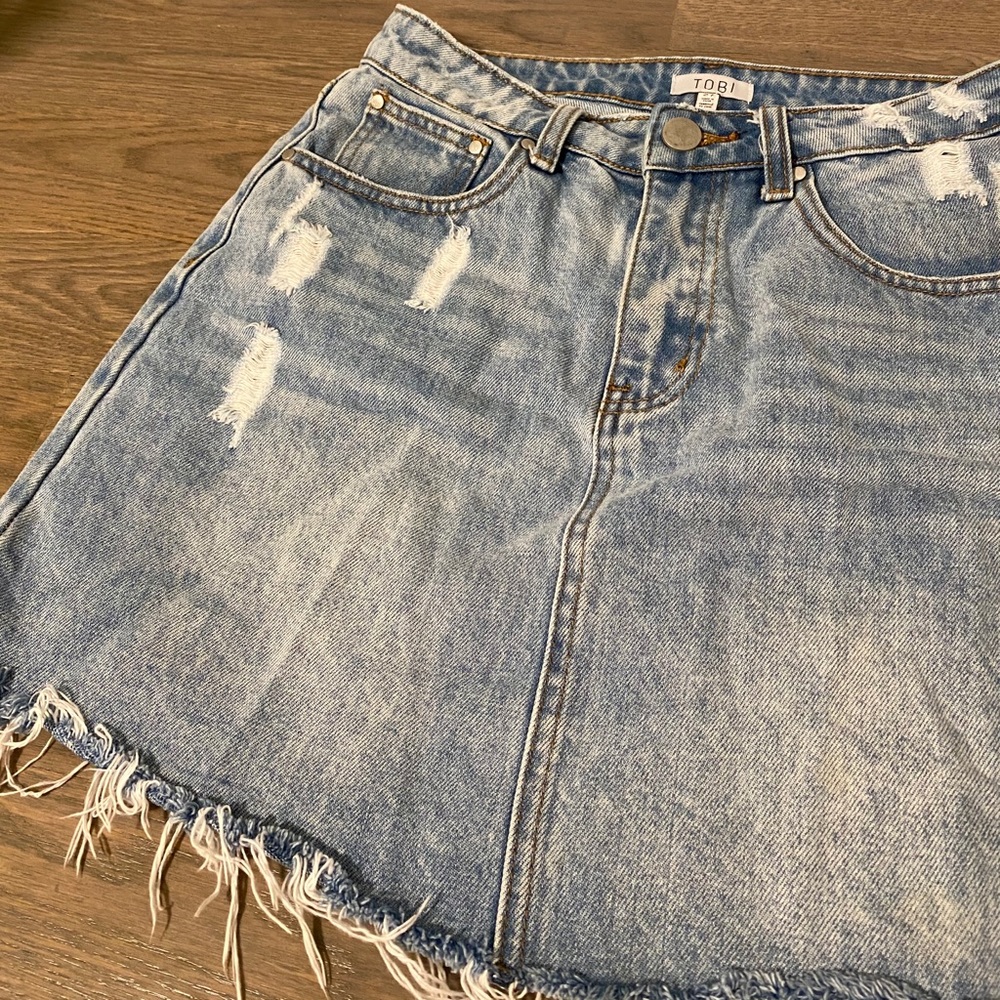 Tobi Coldwater Canyon Denim Miniskirt - Picture 6 of 7